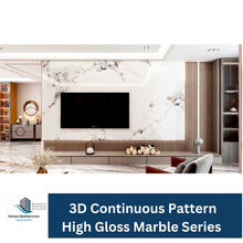 Load image into Gallery viewer, HD Wall Board: 3D Continuous Pattern High Gloss PET Marble Series