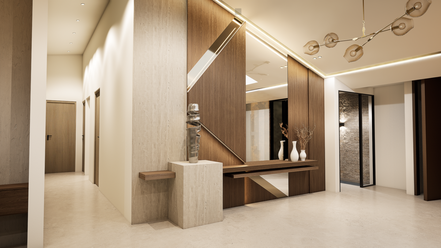 Render + Shop Drawing-Foyer M.1