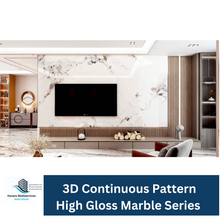 Load image into Gallery viewer, HD Wall Board: 3D Continuous Pattern High Gloss PET Marble Series
