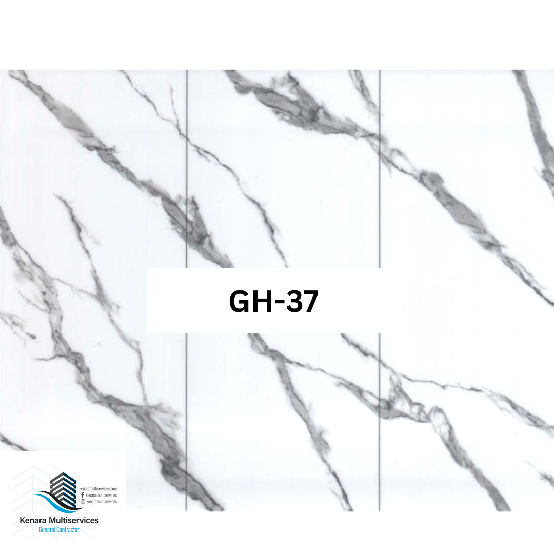 HD Wall Board: 3D Continuous Pattern High Gloss PET Marble Series