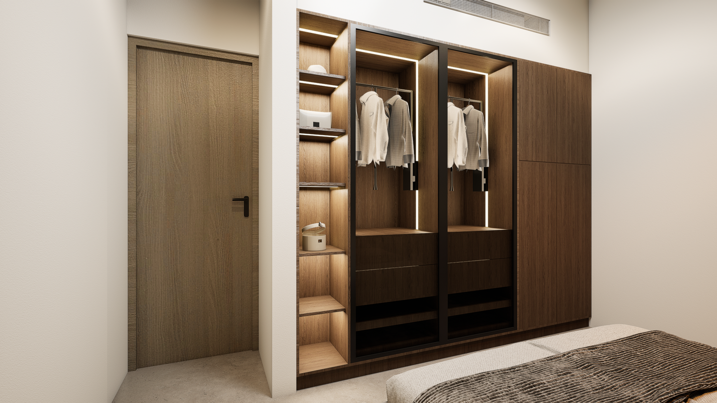 Render + Shop Drawing- Closet