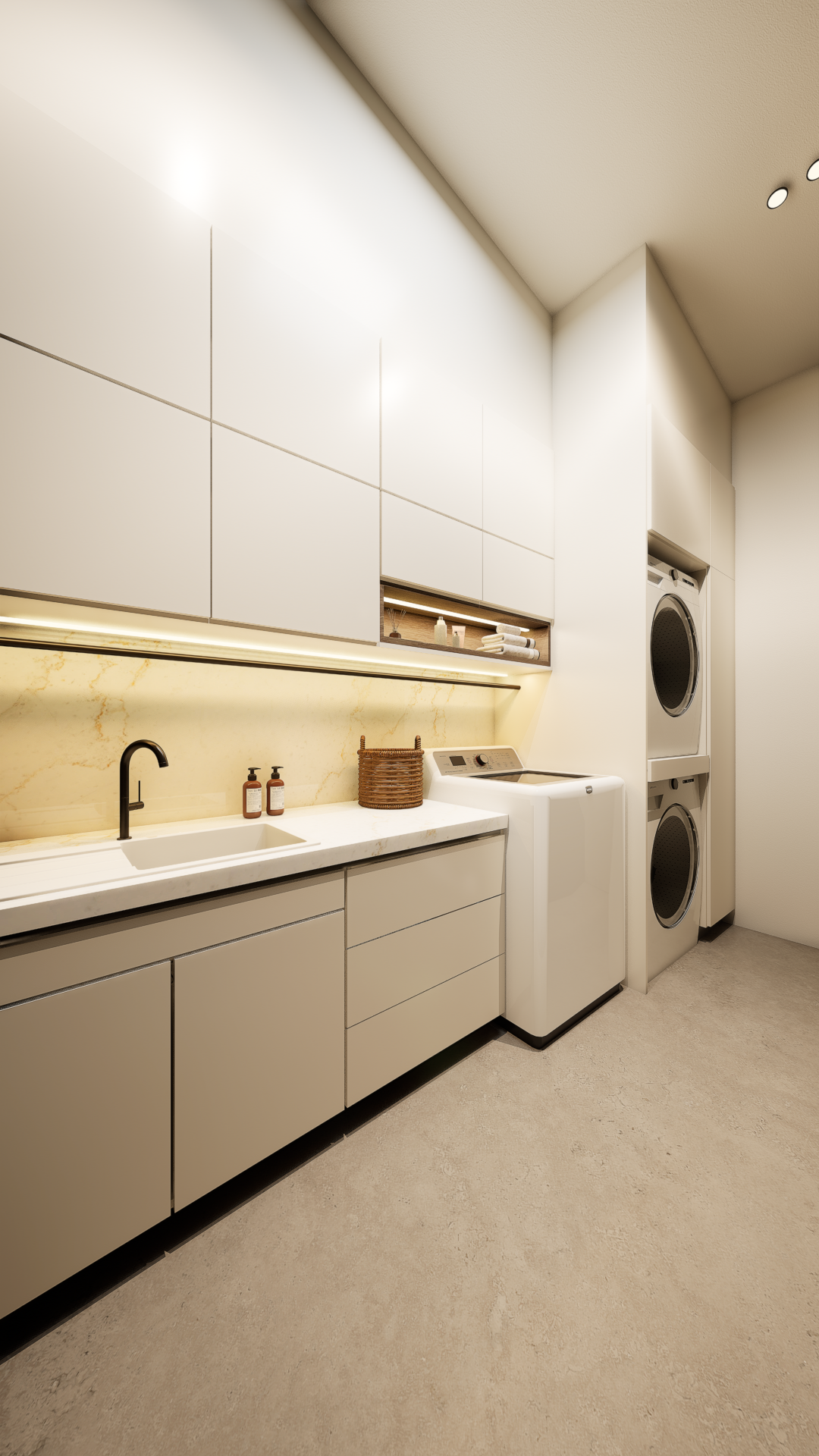Render + Shop Drawing- Laundry