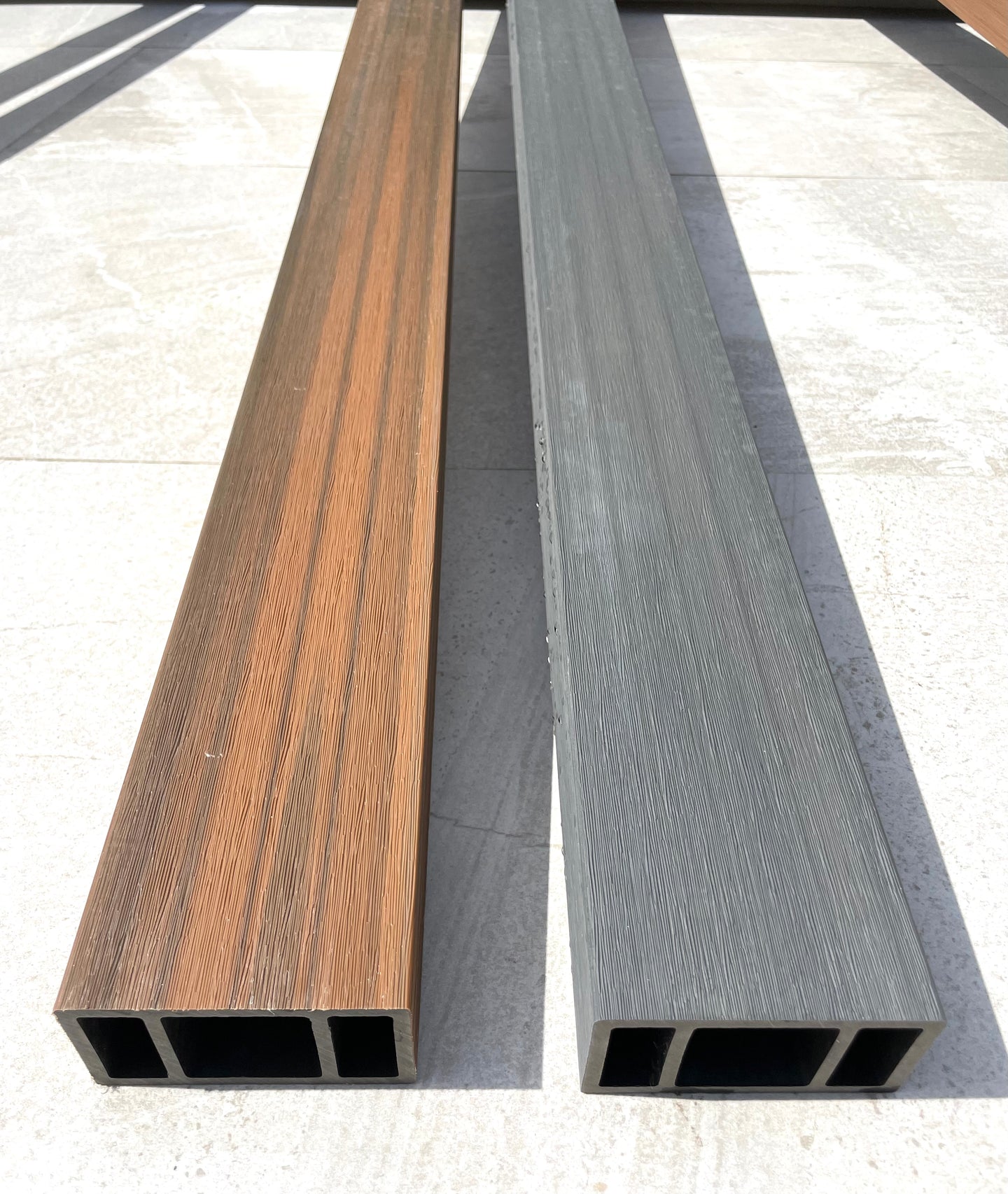 PVC Post:  Long: 11'-5'' Width: 3 7/8'' Thickness: 2''